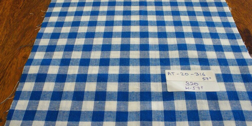 Gingham Plaid Fabric or gingham check for classic children's clothing, gingham shirts, dresses, skirts, boys clothing and menswear.