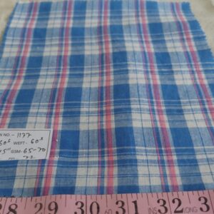 Handwoven Fabric / Handwoven Plaid & Stripes / Hand loomed