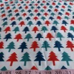 Christmas Trees print fabric, for Christmas theme sewing projects, such as etsy handmade clothing, Christmas gifts, dog bandanas & apparel.