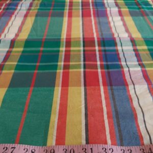 Madras fabric - cotton plaid madras fabric for girl's clothing, smocked clothing, monogramed apparel, tote bags, headbands & Etsy crafts.