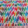 Cotton print fabric in color pencils print theme, with color pencils, for children's clothing, quilting, sewing and dresses.