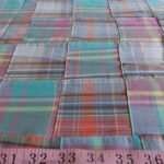 Patchwork Madras, or patchwork plaid fabric for preppy menswear, dresses, classic children's clothing & etsy handmade clothing.