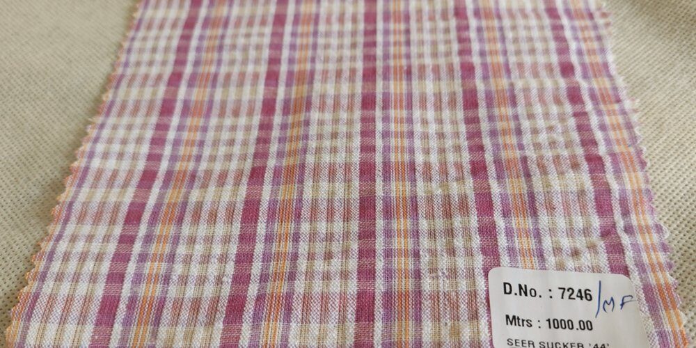 Seersucker Fabric - Seersucker plaid & stripes 113501
