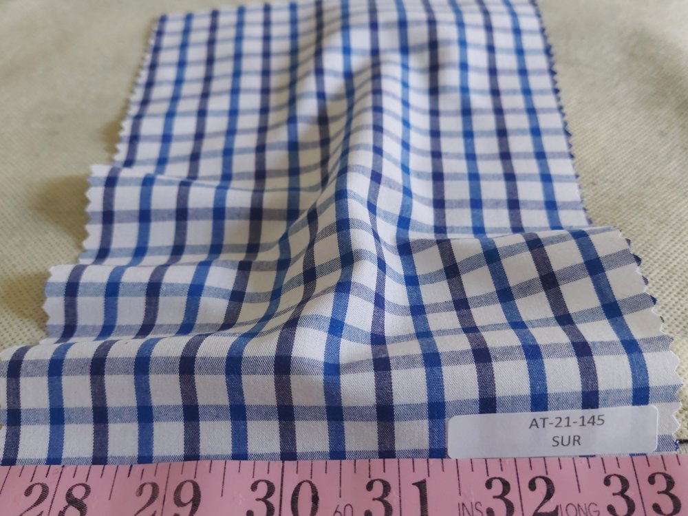 Tattersall Plaid Fabric for men's shirts and southern clothing.