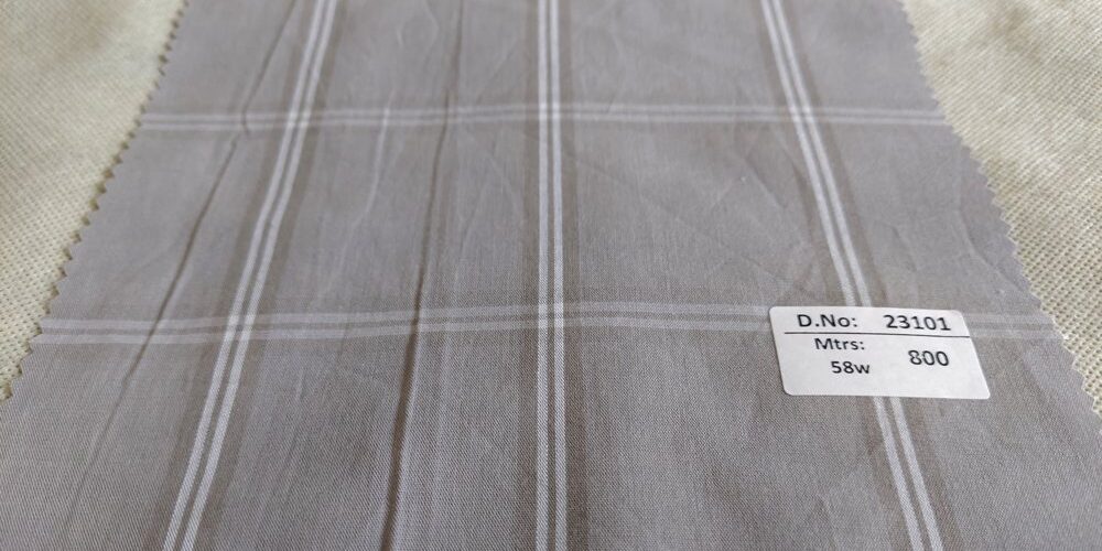 Windowpane Check Fabric - Shirt Fabric 145621 (1)