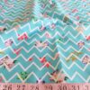 Chevron print fabric, with chevrons for children's clothing, dog bandanas, pet clothing, in fun quirky themes, for sewing and crafts.