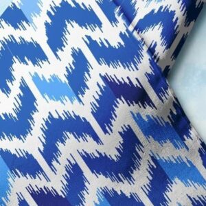 Geometric Abstract print fabric with intersecting abstract motifs printed, for shirts, dog bandanas, clothing & quilting.