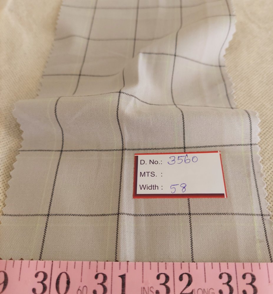 Bottom weight Fabric in a thick plaid weave, for winter sewing like coats