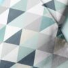 Geometric Triangles print fabric with triangle shapes, for dresses, skirts, caps, shirts, dog bandanas, sewing & quilting.