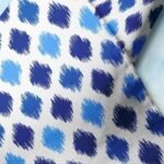 Geometric Abstract print fabric with abstract motifs printed, for skirts, caps, shirts, dog bandanas, clothing & quilting.