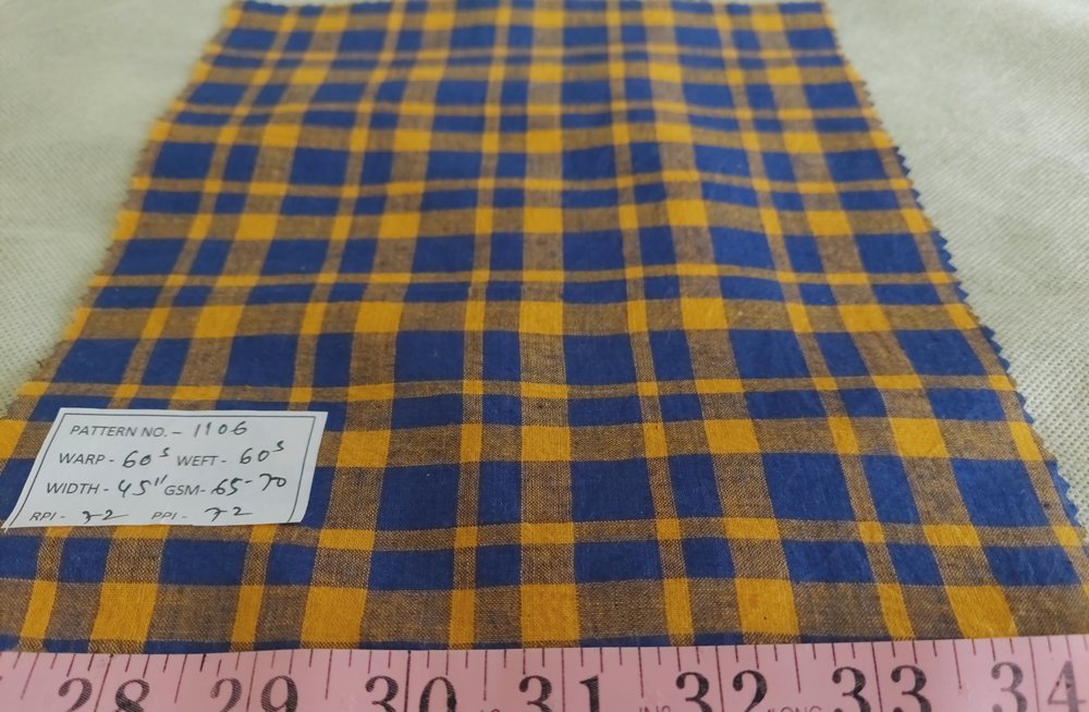 Handloomed Plaid fabric, for handloomed madras plaid, for men's shirts, coats, ties & bowties, dog bandanas & bows, and dresses.