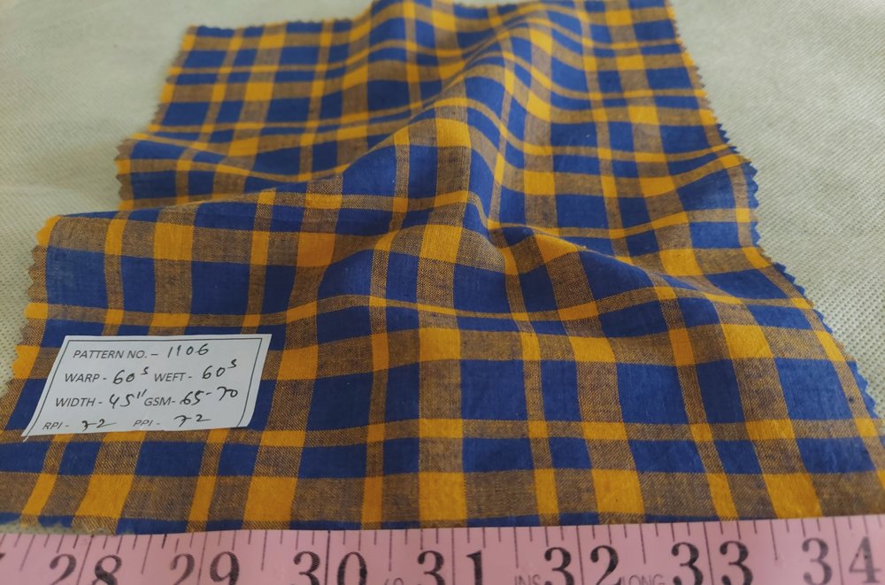 Handloomed Plaid fabric, or handloomed madras plaid, for men's shirts, coats, ties & bowties, dog bandanas & bows, and dresses.