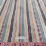 Handloomed Striped fabric, handwoven and loomed by hand, with stripes, perfect for shirts, ties, bowties, and sewing projects.