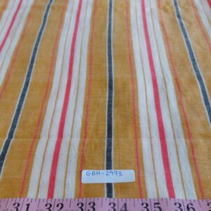 Handloomed Striped fabric, handwoven and loomed by hand, with stripes, perfect for shirts, ties, bowties, and sewing projects.