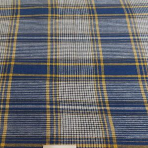 Handwoven Plaid fabric for slow sewing of men's shirts, retro skirts, pinup clothing, vintage dresses & spring sewing projects.