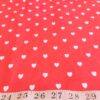 Hearts print fabric, with tiny hearts for children's clothing, dog bandanas, pet clothing, with colored hearts, for sewing and crafts.