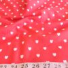 Hearts print fabric, with tiny hearts for children's clothing, dog bandanas, pet clothing, with colored hearts, for sewing and crafts.