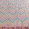 Pastel Chevron print with chevron waves printed, for dog bandanas, skirts, children's clothing, quilting, sewing and crafts.