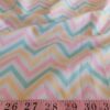Pastel Chevron print with chevron waves printed, for dog bandanas, skirts, children's clothing, quilting, sewing and crafts.