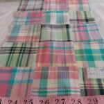 Patchwork Madras fabric for shirts, shorts, preppy bowties & ties, dog bandanas, dog bows, & classic children's clothing.