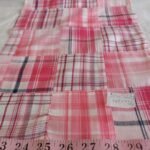 Patchwork Madras fabric for ivy style clothing, preppy menswear, classic children's clothing, dog bandanas & handmade bowties.