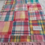 Patchwork Madras, or patchwork plaid fabric for preppy menswear, dresses, classic children's clothing & etsy handmade clothing.