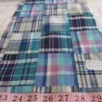 Patchwork Madras, or patchwork plaid fabric for preppy menswear, dresses, classic children's clothing & etsy handmade clothing.