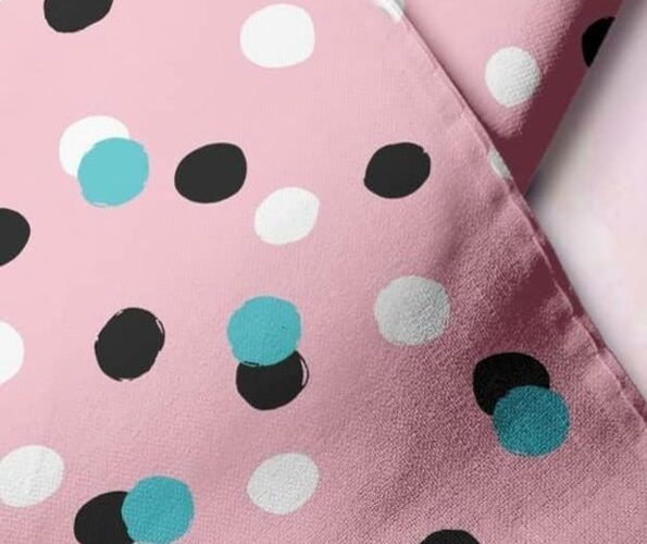 Dots Print fabric, with polka dots, for children's clothing, dog bandanas, skirts & dresses, and handmade ties and bowties.