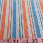 Seersucker Fabric - Striped Seersucker for shirts, children's clothing, bowties and ties, southern clothing, vintage menswear.