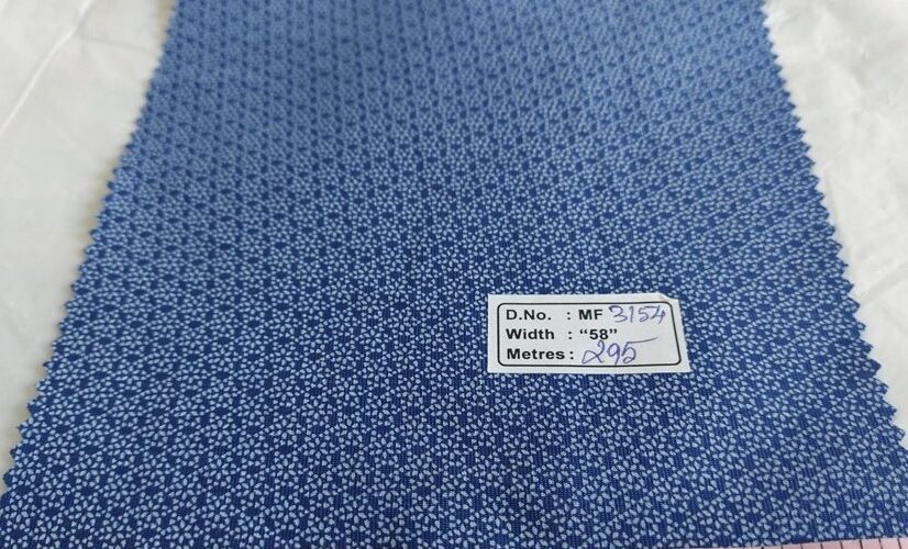 Vintage Motifs Printed Fabric FABRIC: Vintage motifs print fabric for shirts. WIDTH: 58 inches. WEIGHT: Medium weight. COLOR SCHEME: Indigo blue with white motifs printed, fabric. DRAPING & THICKNESS: Fabric drapes less due to its medium weight, and being a cotton fabric, it crushes less. Low-heat Steam press ideal though not required. It allows some light to pass through when held up against a bulb/natural light. FINISH & FEEL: Regular soft cotton, plain-weave feel. MINIMUM CUT: 1 yard SHIPPING in USA:Usually 6-7 yards of these fabrics can be shipped in a $10 pack. UK shipping at GBP 10 per pack of 4-6 yards. Contact us for WHOLESALE DISCOUNTS THAT START AT A MINIMUM OF 50 YARDS TOTAL ORDER. NO MINIMUM PER ITEM. THATS TOTAL ORDER SIZE !, Or, visit our wholesale catalog.