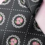 Floral Print Fabric with vintage flowers, for dresses, skirts, children's clothing, bowties, vintage quilting and sewing.