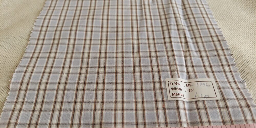 Windowpane plaid or windowpane check, made of square plaids, in different colors, used for shirts, menswear, ties & bowties.