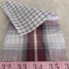 Double faced reversible fabric with windowpane checks or windowpane plaid, for shirts, jackets, outerwear, skirts, caps and coats.