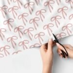 Novelty Print fabric with bows / bow print, for handmade children's clothing, dog bandanas, Quilting, skirts & dresses.