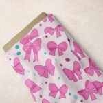 Bows Print Novelty Fabric for dresses, skirts, handsewn children's clothing, dog bandanas & bows, bowties and etsy crafts.