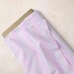 Printed Stripes fabric, in pastel colors, for children's clothing, skirts, dog bandanas and bows,and etsy sewing & crafts.