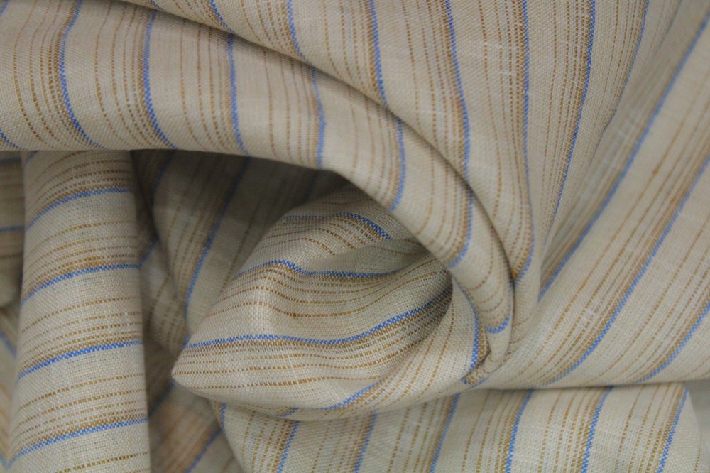 Linen striped Fabric - linen stripes, linen plaid or checks & linen solids