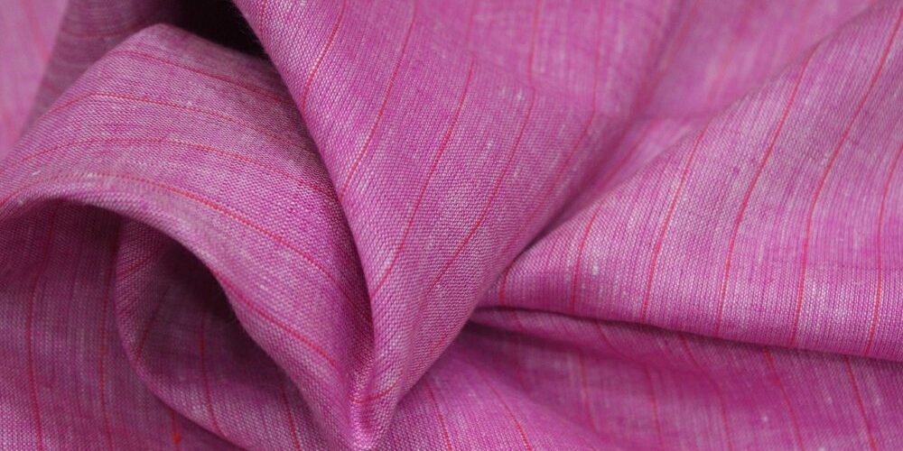 Linen striped fabric for sewing striped shirts, linen skirts and dresses, classic children's clothing, coats & bowties.