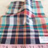 Madras Plaid Fabric or madras cloth, woven in a plaid pattern, for shirts, jackets, ties and bowties, dog bandanas & bows.