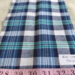 Madras Plaid Fabric or madras cloth, woven in a plaid pattern, for shirts, jackets, ties and bowties, dog bandanas & bows.