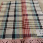 Madras fabric - cotton plaid madras fabric for hand smocked clothing, monogramed apparel, tote bags, headbands & Etsy crafts.