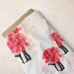 Paris, Eiffel Tower, bicycles & hearts print fabric, for dog bandanas & bows, children's clothing, quilting & etsy sewing.