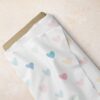 Pastel Hearts Print fabric - novelty print fabric, for handsewn children's clothing, dog bandanas & bows, and dresses.