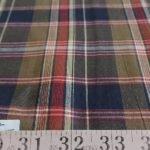 Plaid Fabric or Madras Plaid fabric, used for men's shirts, vintage clothing, children's classic clothing, bowties and ties.