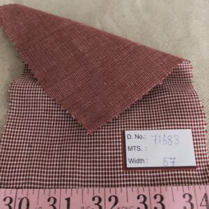 Double faced reversible fabric also known as double cloth fabric, for shirts, jackets, outerwear, skirts, dresses and coats.