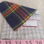 Double faced reversible fabric also known as double cloth fabric, for shirts, jackets, outerwear, skirts, dresses and coats.