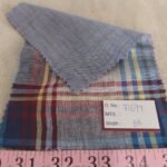 Double faced reversible fabric also known as double cloth fabric, for shirts, jackets, outerwear, skirts, dresses and coats.