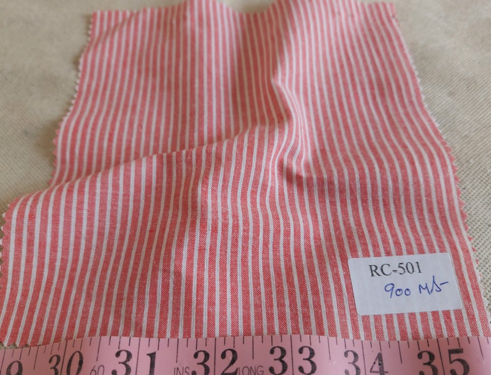 Striped fabric for shirts, dresses and skirts, children's clothing, pet clothing like dog bandanas & bows, and crafts.
