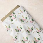Unicorns with shut eyes print fabric, for dog bandanas & bows, children's clothing, quilting, etsy sewing and dresses.