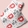 Novelty fabric with coffee, cream and love theme print, for quilting, skirts, bowties, children's clothing & dog and bandanas.